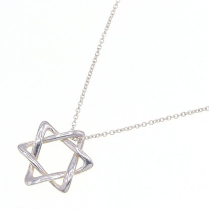 Tiffany Necklace Elsa Peretti Star Of David Sv Sterling Silver 925 Pendant
