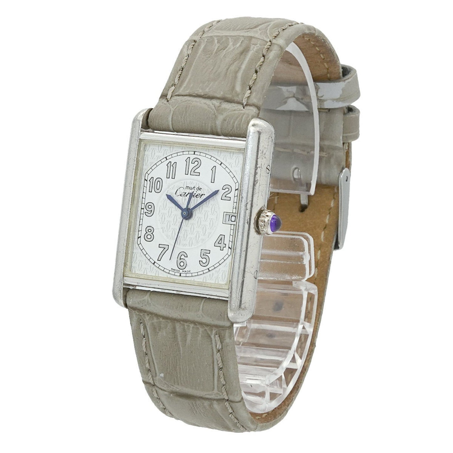 Cartier Must Tank Lm Boys' Watch With Date Display