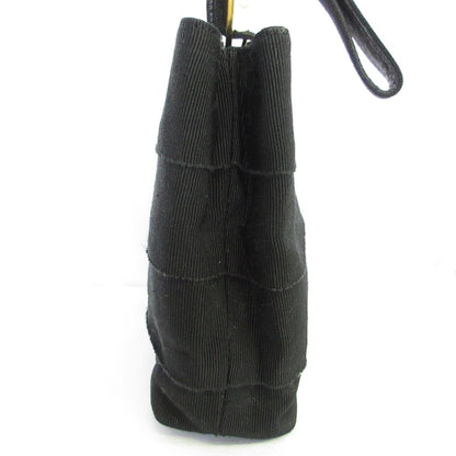 Salvatore Ferragamo Vara Hardware Handbag In Black