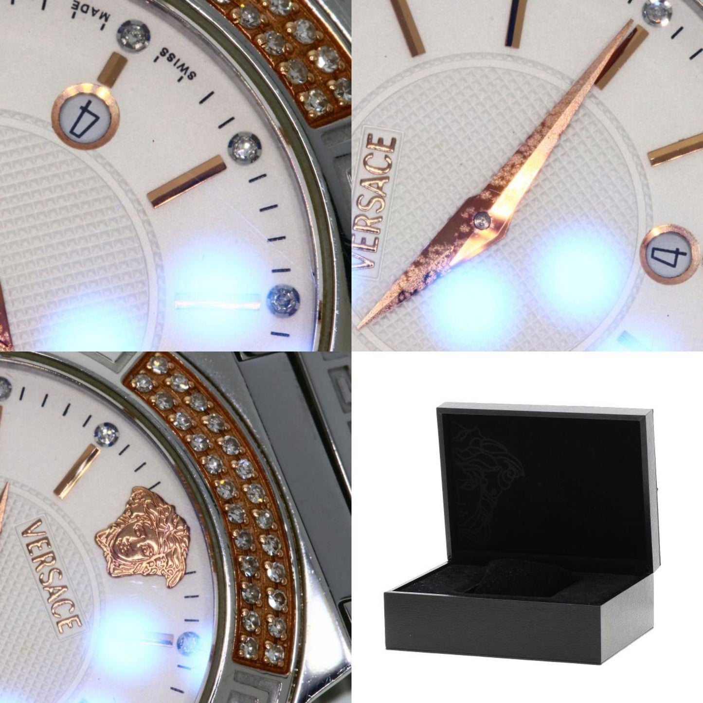 Versace Zsq81 Motif Watch Stainless Steel Ss