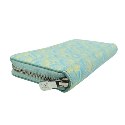 Louis Vuitton Monogram Empreinte Zippy Wallet In Vert D'Or Light Blue (M81466) From The Summer