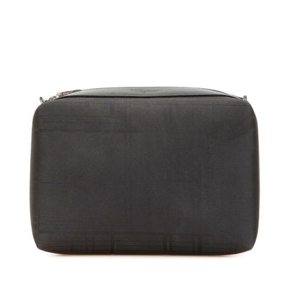 Salvatore Ferragamo Logo Pouch In Black Nylon