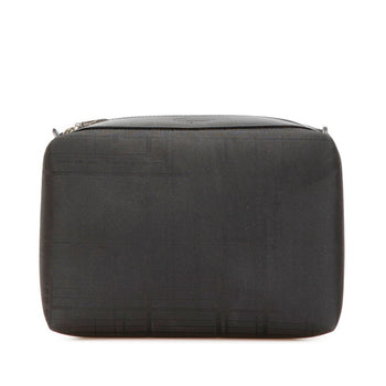Salvatore Ferragamo Logo Pouch In Black Nylon