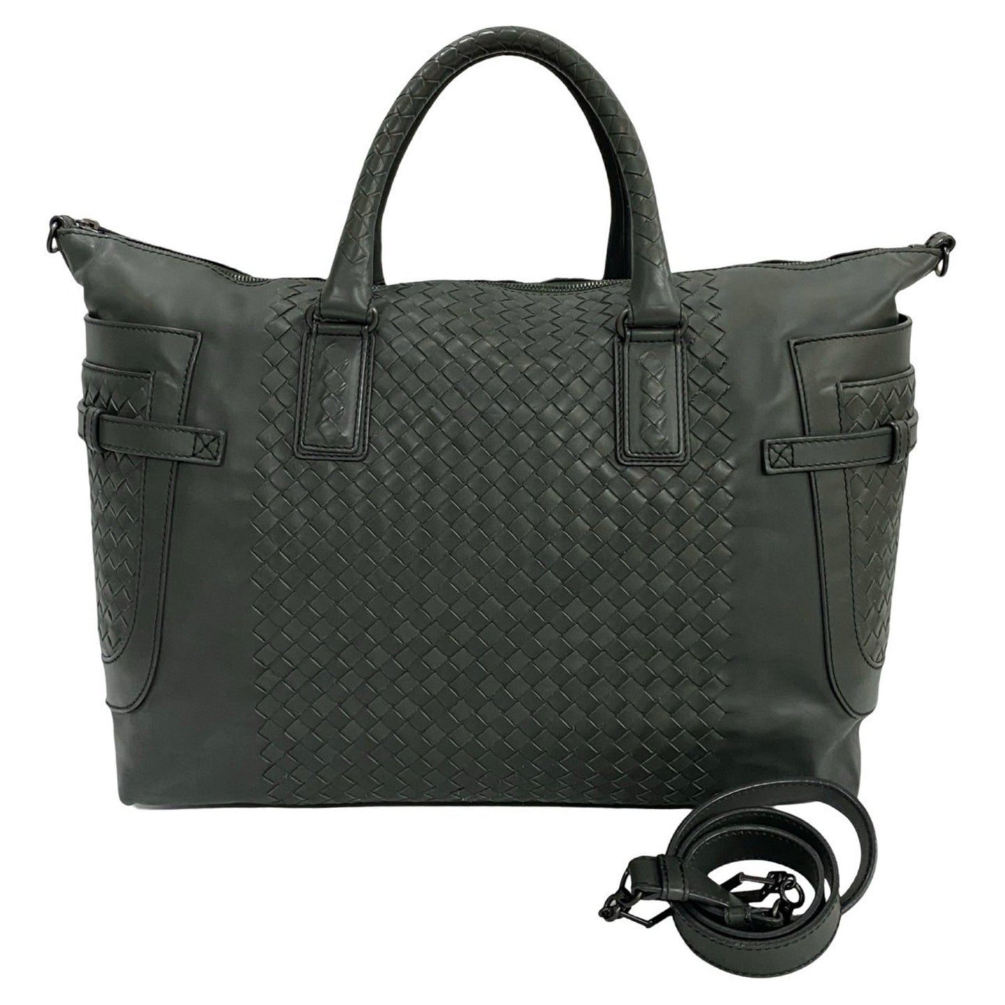 Bottega Veneta Intrecciato Leather 2-Way Shoulder/Boston Bag