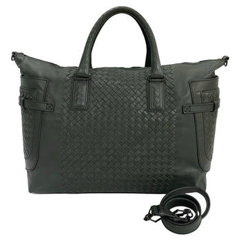 Bottega Veneta Intrecciato Leather 2-Way Shoulder/Boston Bag