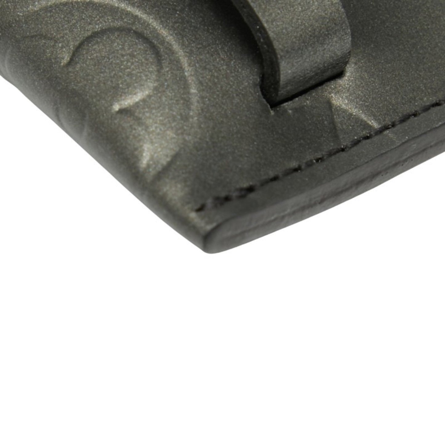 Louis Vuitton Monogram Matte Crochet Gm Key Case M65130 Black Leather