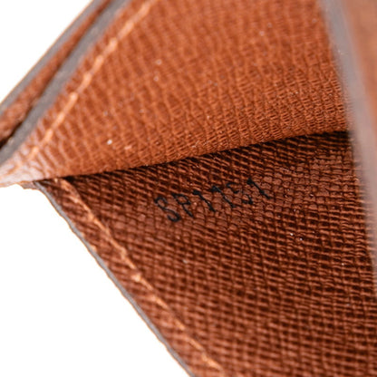 Louis Vuitton Monogram Porte Carte Sample Business Card Case/Card Case/Pass Case M61733 Brown