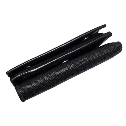 Yves Saint Laurent Saint Laurent Paris Caviar Leather Tri-Fold Wallet For Men And Women