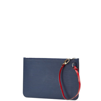Louis Vuitton Epi Neverfull Mm Accessory Pouch M54270 Indigo Blue Coquelicot Leather