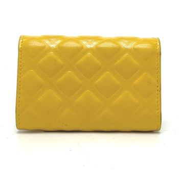 Chanel Coco Mark Diamond Cc 4-Ring Key Case With Ring