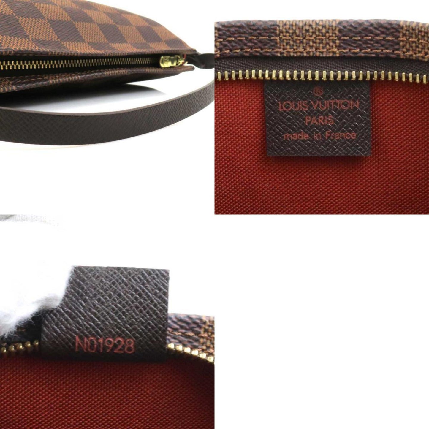 Louis Vuitton Damier Truth Makeup Handbag In Canvas And Ebene Leather