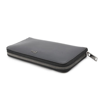 Christian Dior Long Wallet Round Leather 2Ufbc011Xla Black Dior Homme