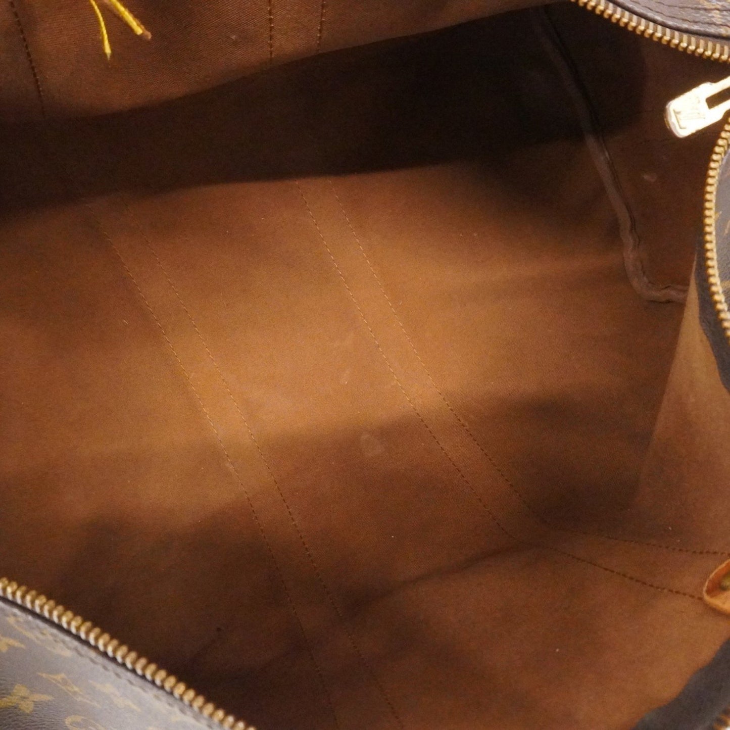 Louis Vuitton Monogram Keepall Bandouliere 45 Boston Bag M41418 Brown