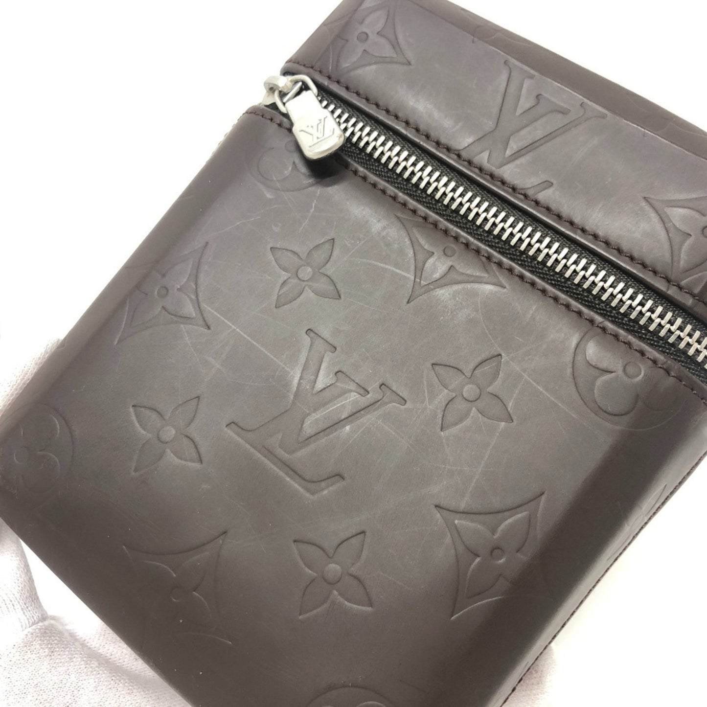Louis Vuitton M46550 Monogram Glace Ray Bag Waist Pouch Accessory Case Leather