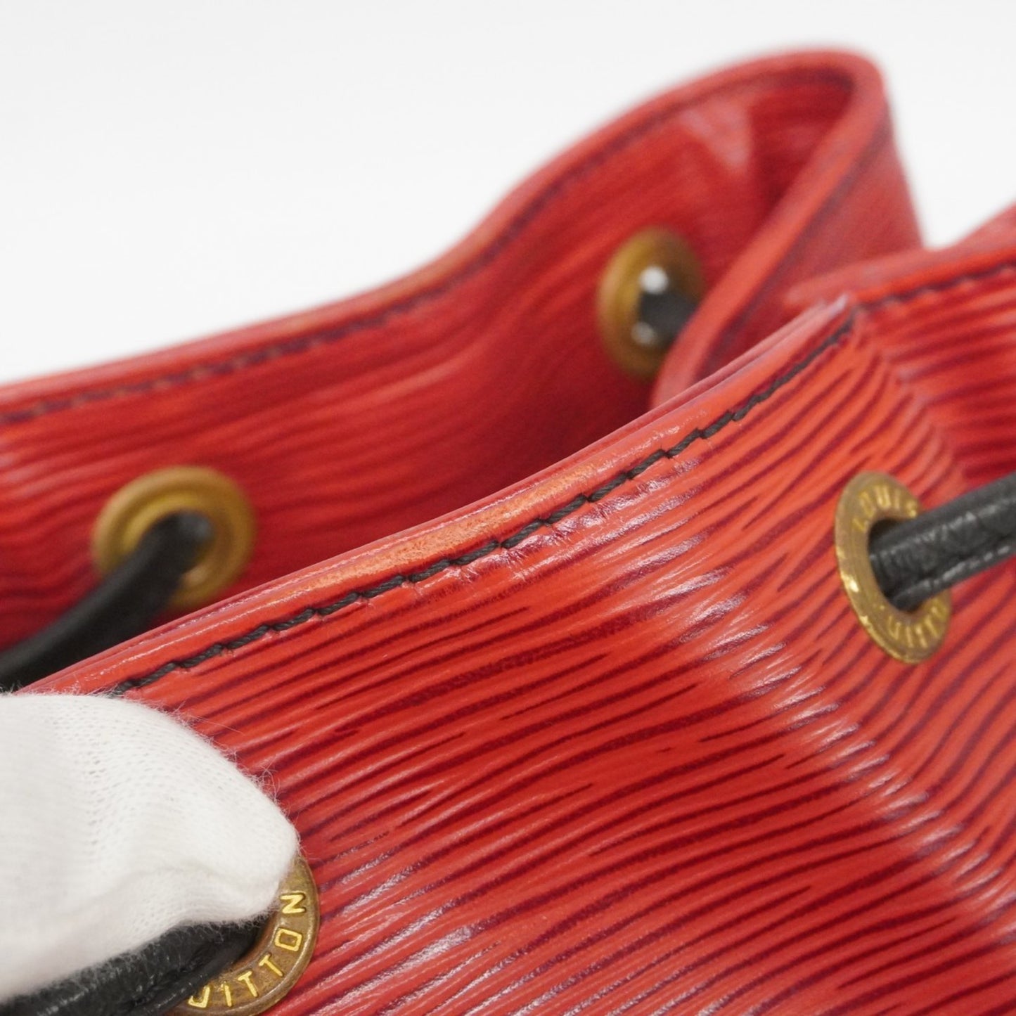 Louis Vuitton Epi Petit Noe Shoulder Bag M44172 Castilian Red Noir