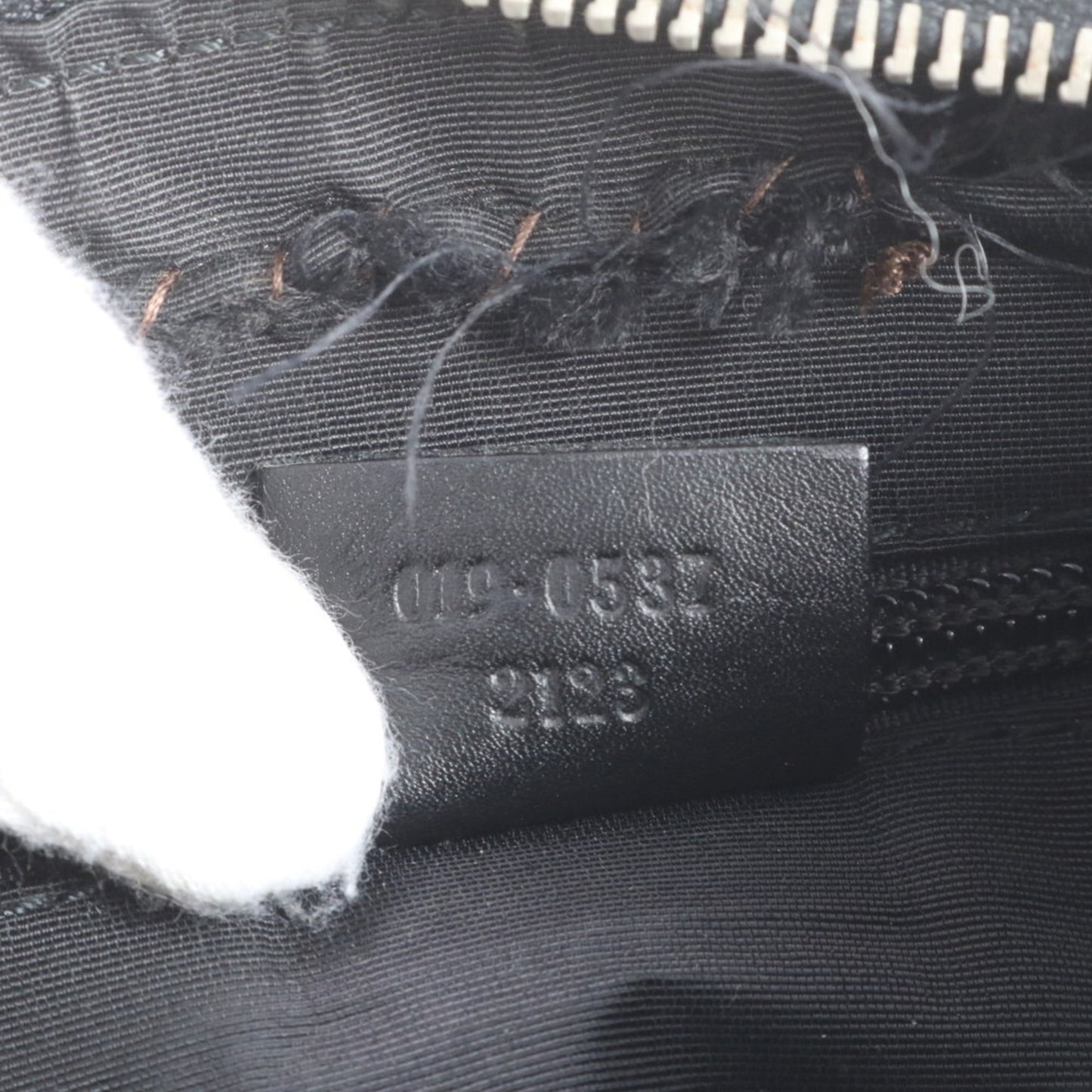 Gucci Gg Canvas 019-0537 Leather Shoulder Bag