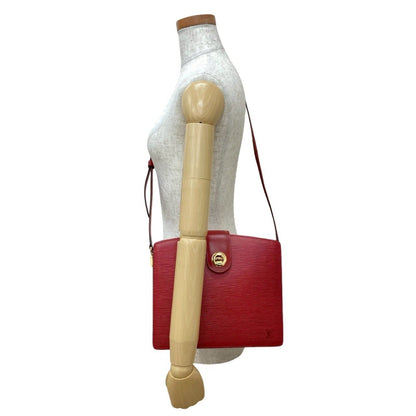 Louis Vuitton Capuchin Epi Leather Turnlock Shoulder Bag In Castilian Red 24538