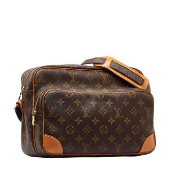 Louis Vuitton Monogram Nile Shoulder Bag M45244 Brown Pvc Leather