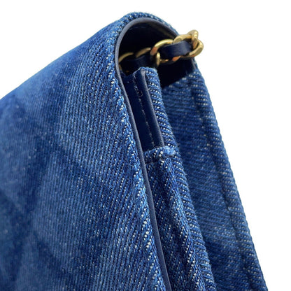 Leather - Chanel Chain/ Shoulder Wallet Denim