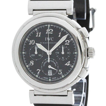 Polished Iwc Da Vinci Sl Chronograph Steel Quartz Watch Iw372810 Bf582402