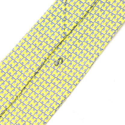 Hermes 100% Silk H Motif All-Over Print Tie