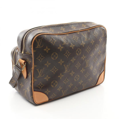 Louis Vuitton Nile Shoulder Bag Coated Canvas Leather Monogram