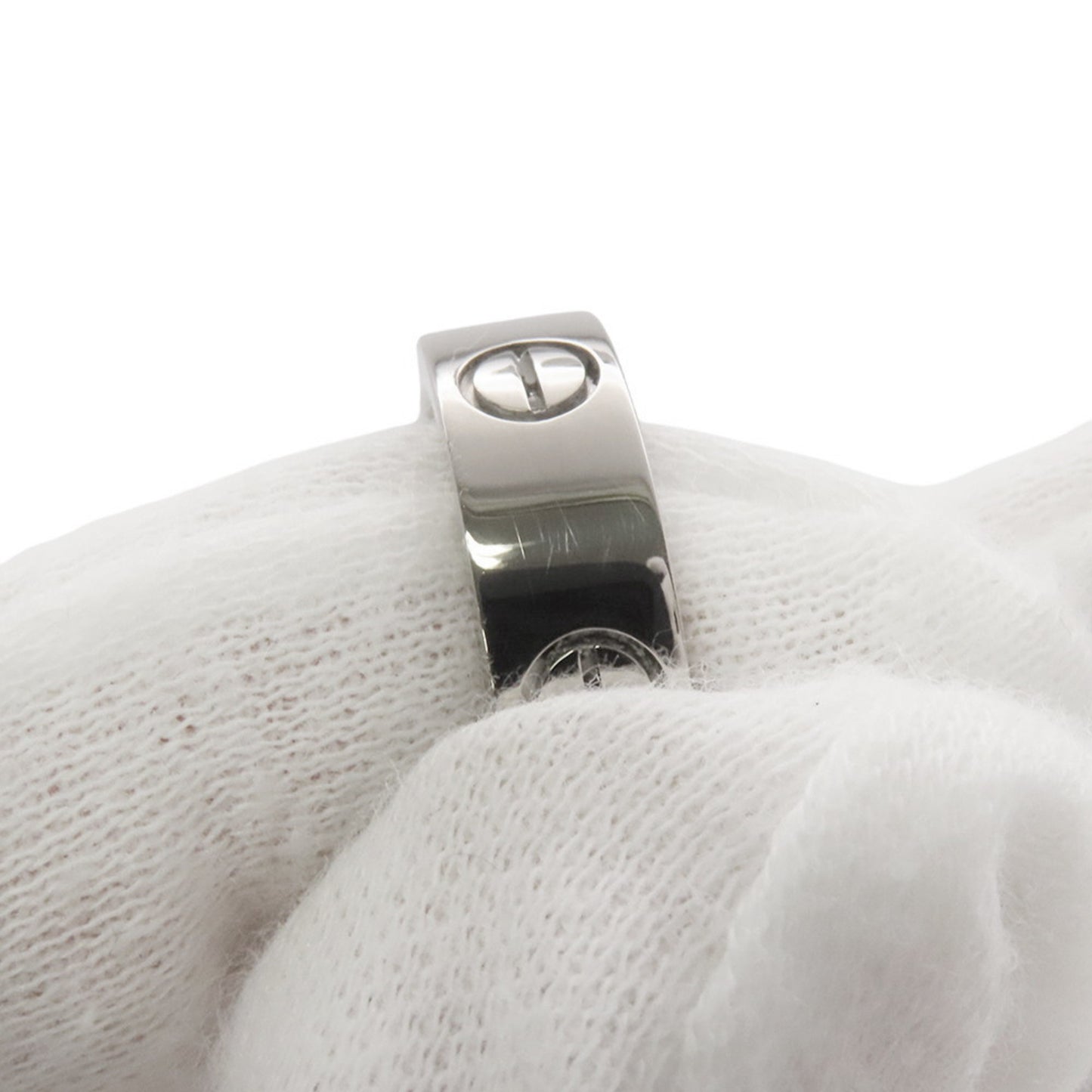 Cartier Love Ring Classic Model 18K White Gold Size 53 B4084753 B4084700