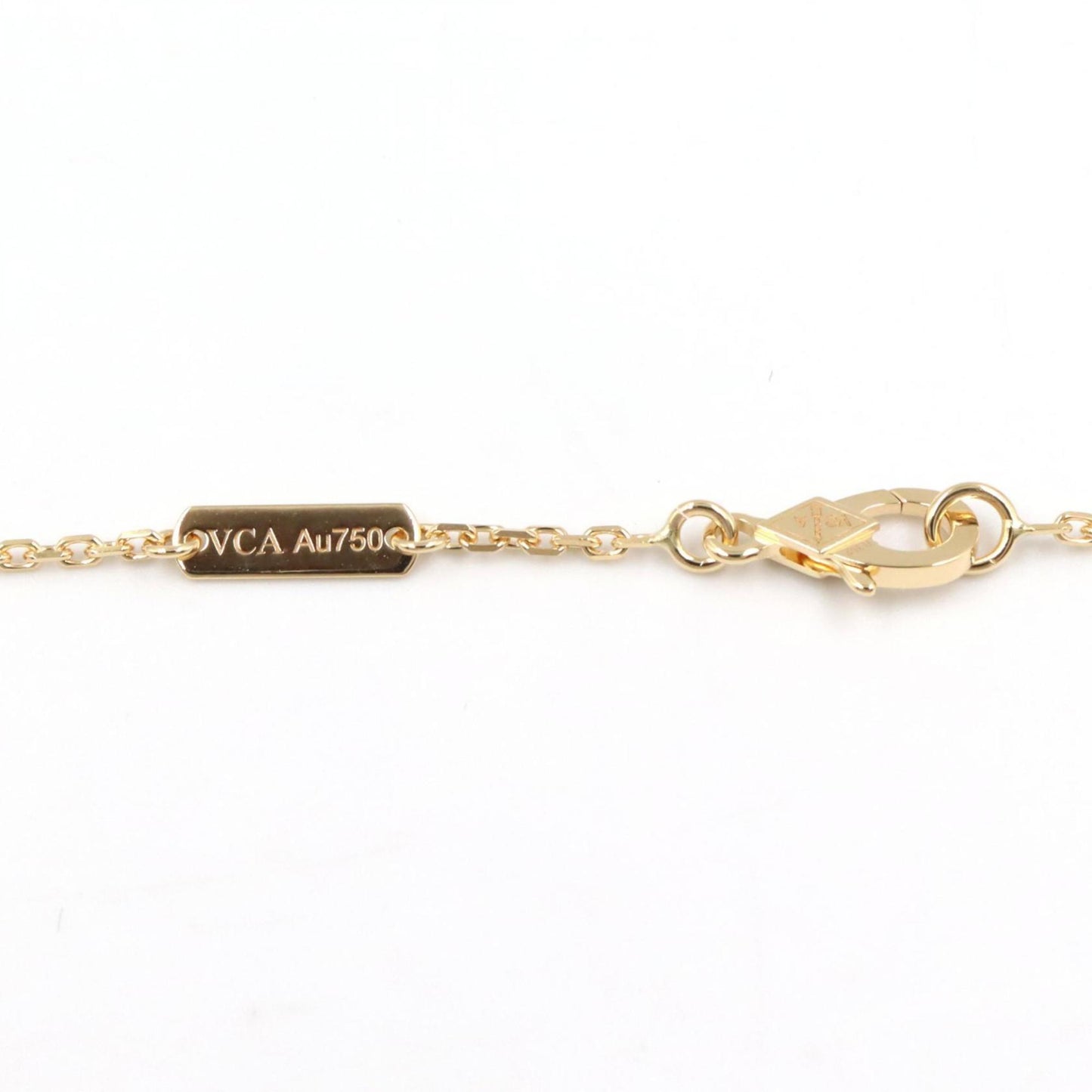 Van Cleef & Arpels Vintage Alhambra Necklace With Carnelian