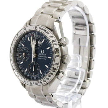 Omega Speedmaster Triple Date Steel Automatic Watch 3523.80 Polished