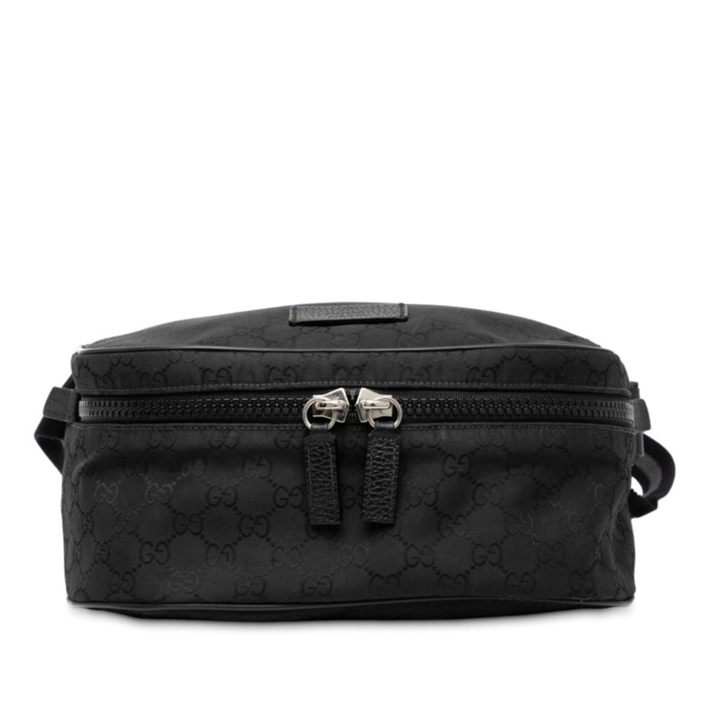 Gucci Gg Nylon Belt Bag/Waist Bag 509643 Black Leather