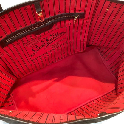 Louis Vuitton Neverfull Gm Damier Ebene Tote Bag N51106 Fl2191 Large Kb-9896