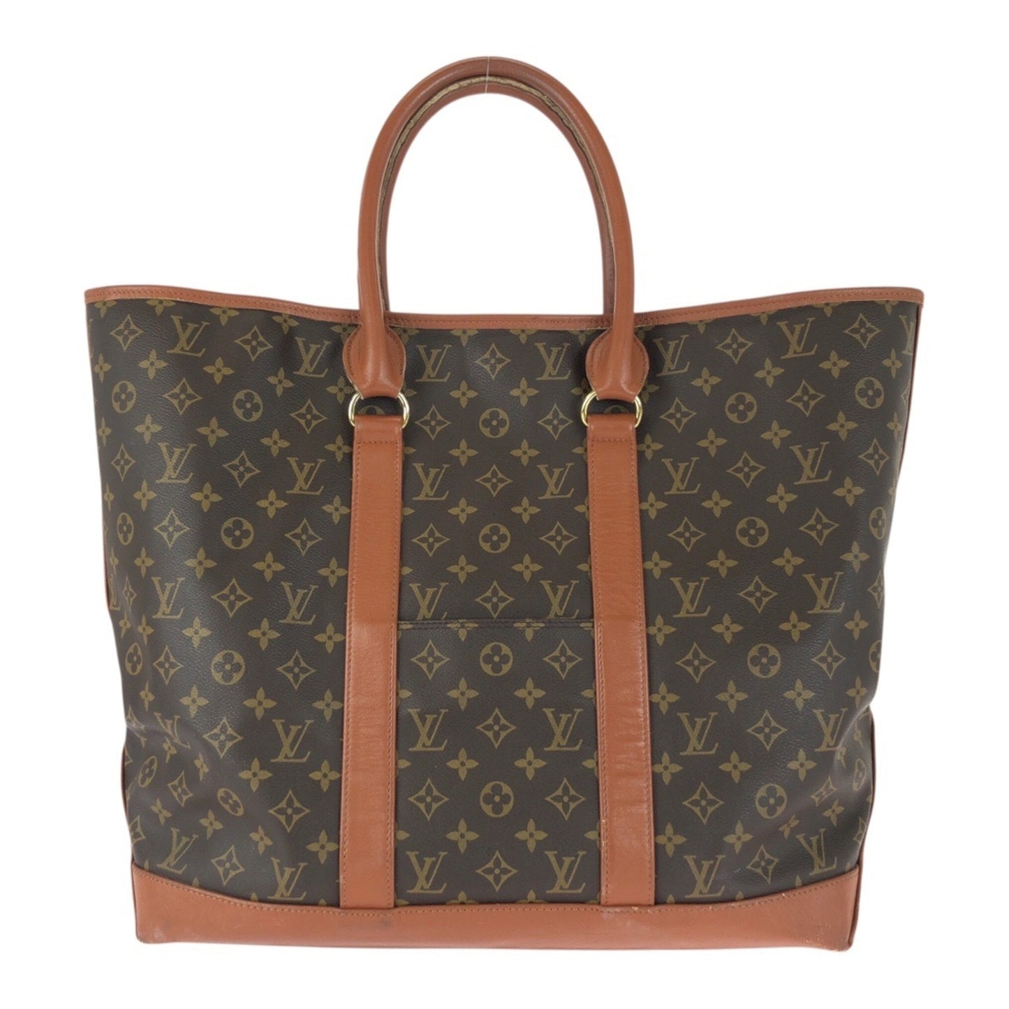 Louis Vuitton Vintage Monogram Sac Weekend Gm Brown With Gold Hardware