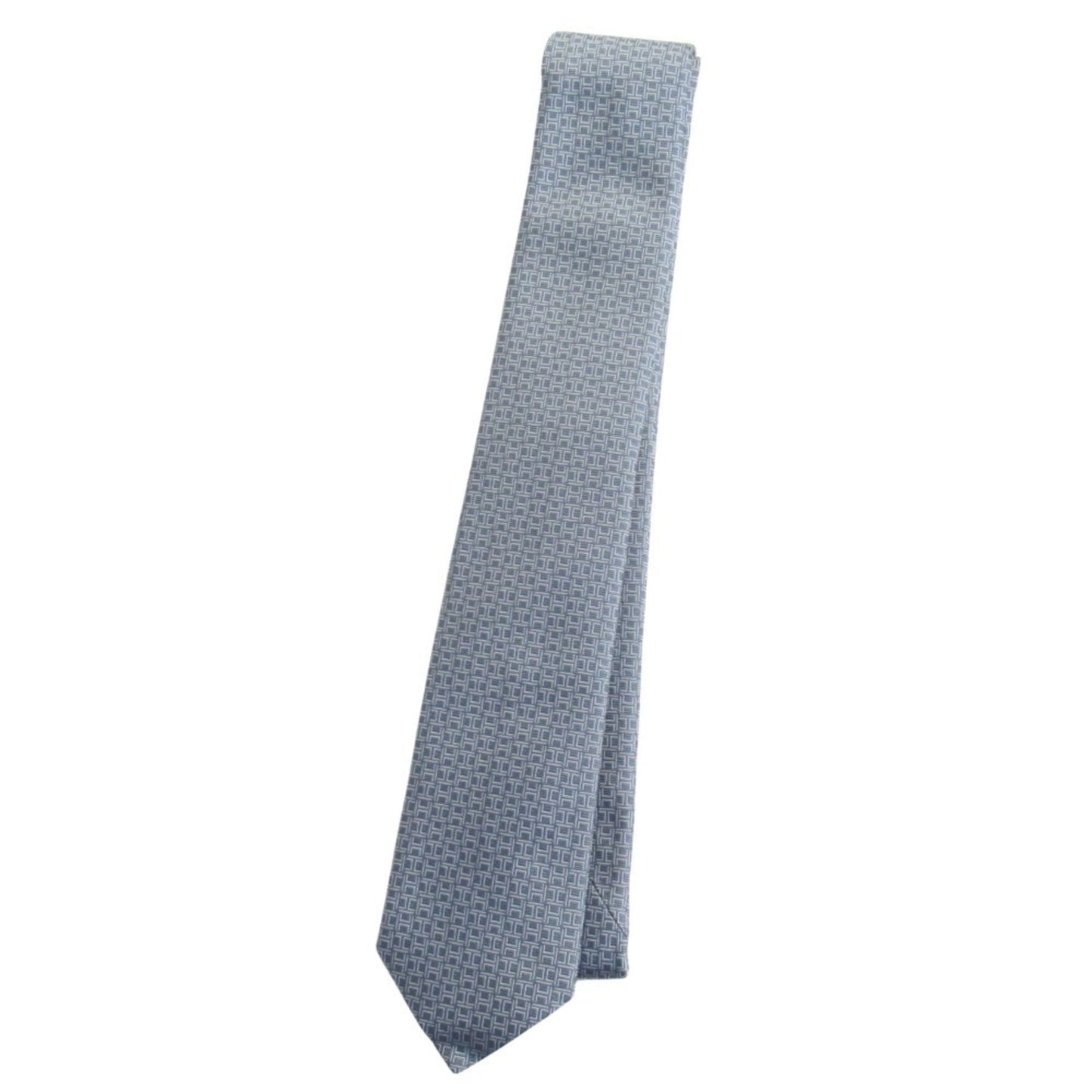Hermes De Face Et De Profile Regular Tie With H Logo