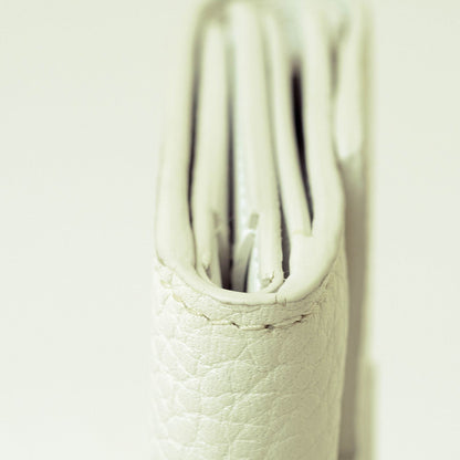 Louis Vuitton Portefeuille Capucines Xs Taurillon Leather White Tri-Fold Wallet
