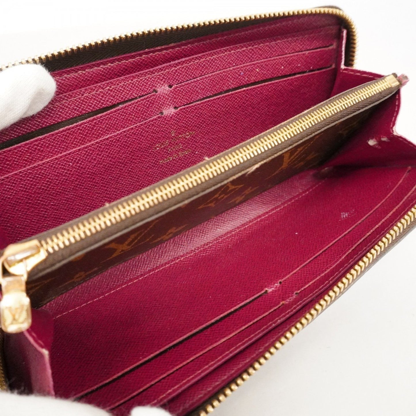 Louis Vuitton Monogram Portefeuille Clemence Long Wallet M60742 Fuchsia