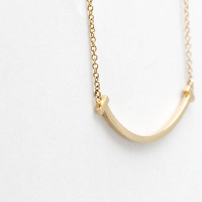 Tiffany Tiffany T Smile Small Necklace Pink Gold (18K) No Stone Men