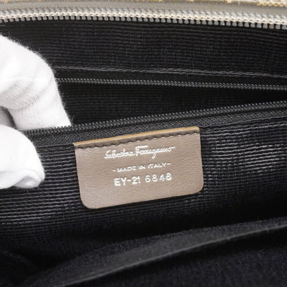 Salvatore Ferragamo Gancini Canvas Tote Bag