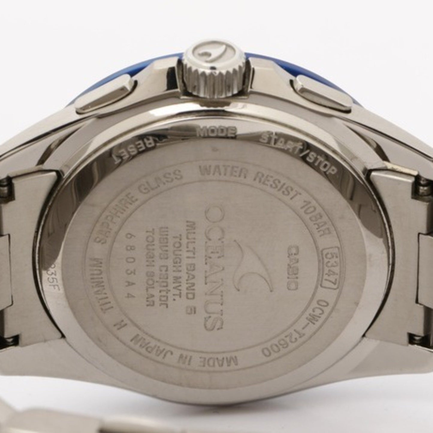 Casio Oceanus Classic Line Ocw T2600G 1Ajf Silver Black Dial Titanium