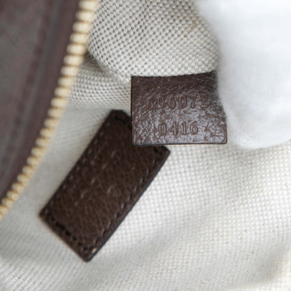 Gucci Jumbo Gg Handbag/Shoulder Bag 2Way 696072 Beige Brown Canvas Leather