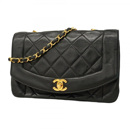 Chanel Diana Matelasse Chain Shoulder Bag In Lambskin