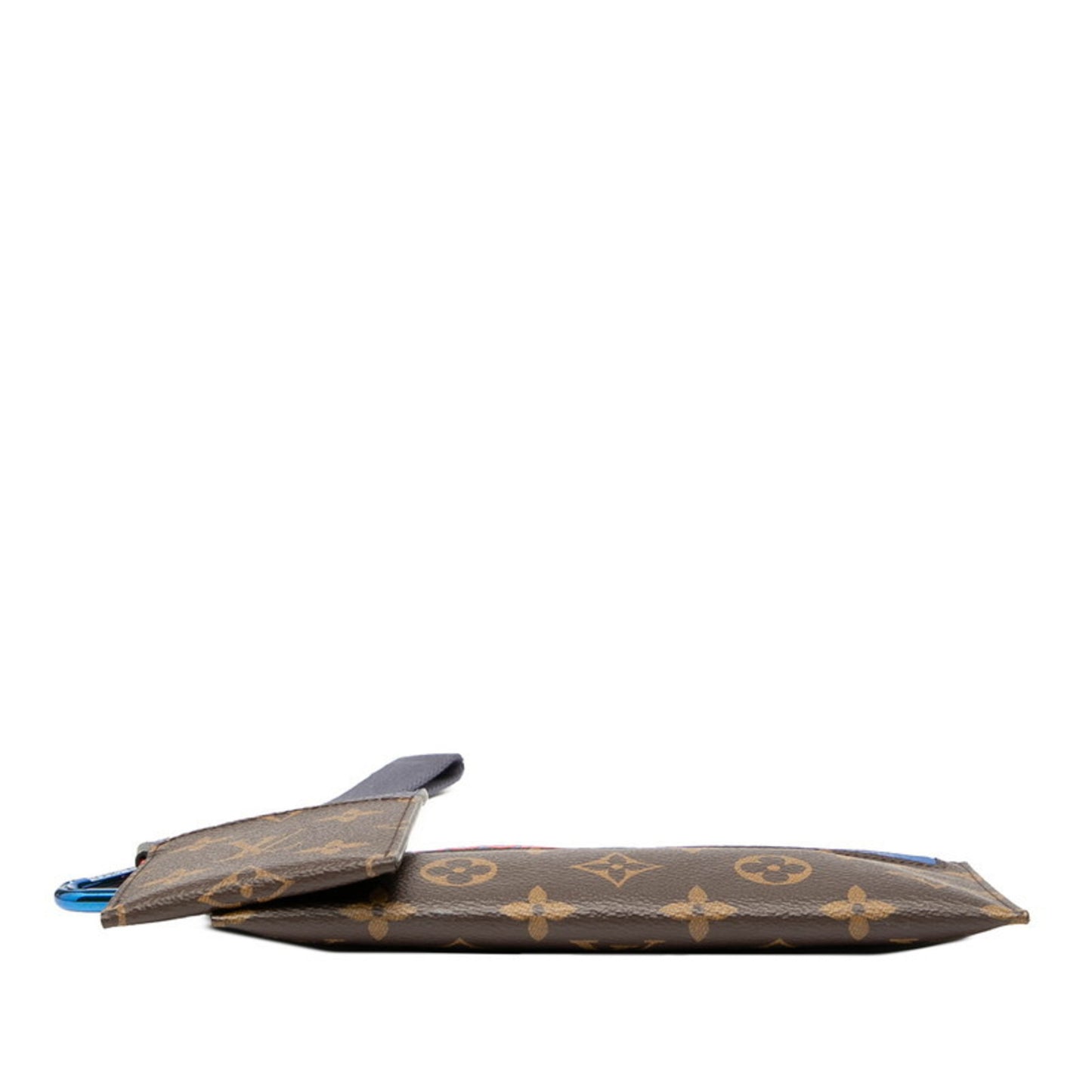 Louis Vuitton Monogram Pacific Ribbon Pouch Clutch Bag M63045 Brown Leather