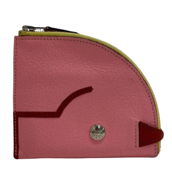 Hermes Paddock Chevre Misor Coin Case Pink