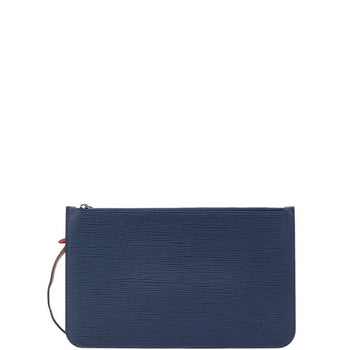 Louis Vuitton Epi Neverfull Mm Accessory Pouch M54270 Indigo Blue Coquelicot Leather