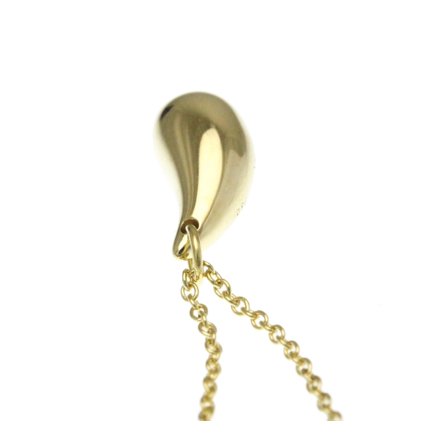 Tiffany Teardrop Necklace Yellow Gold (18K) No Stone Women