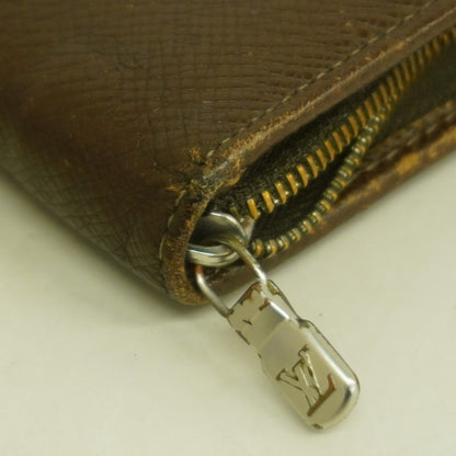 Louis Vuitton Taiga Porto Biermonie Zip Wallet M30678 Grizzly