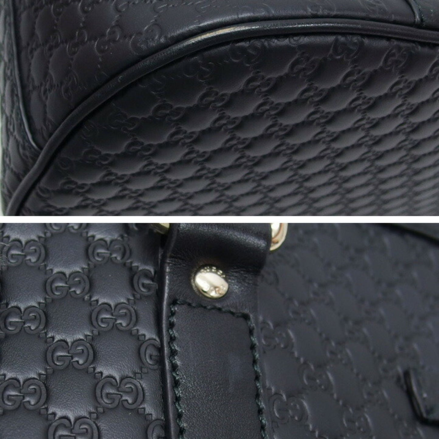 Gucci Micro Guccissima Shoulder Bag Black