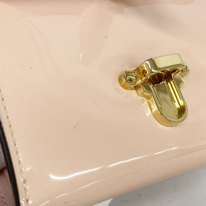 Louis Vuitton Monogram Vernis Portefeuille Cherry Wood Compact Tri-Fold Wallet M61911 Rose Ballerine