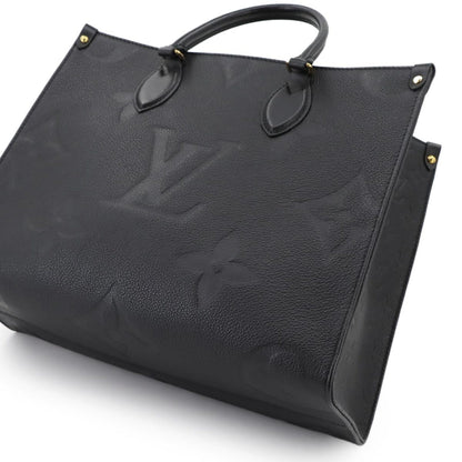 Louis Vuitton Monogram Empreinte On-The-Go Mm 2-Way Tote/Shoulder Bag In Leather Noir (M45595)