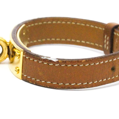 Hermes Kelly Watch Gold Plated Leather Quartz