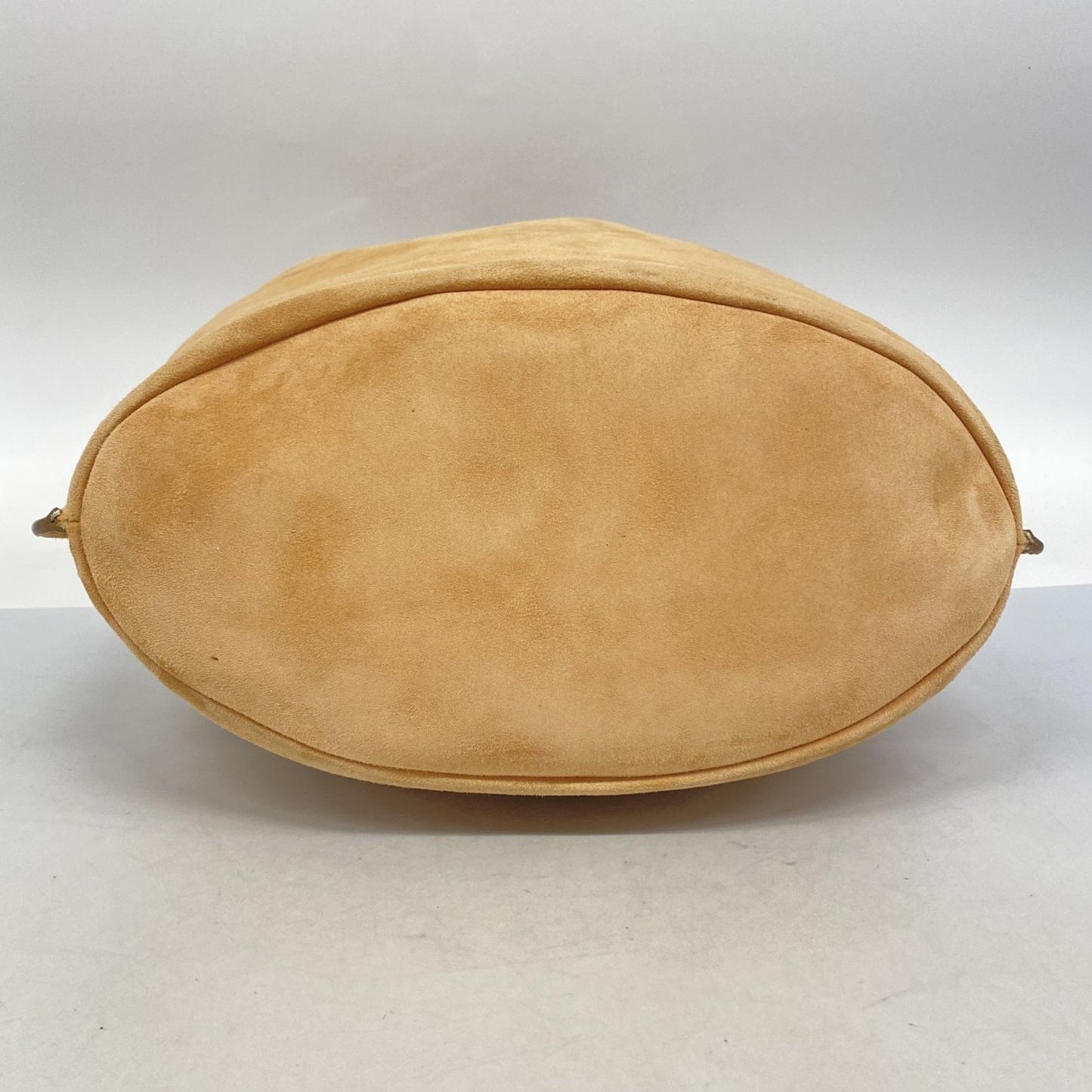 Salvatore Ferragamo Gancini Shoulder Bag In Beige Suede